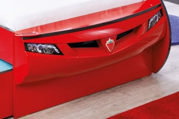 CARBED Кровать-машина Coupe с выдвижной кроватью Red 20.03.1306.00 в Нагорном - nagornoe.mebel54.com | фото