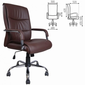 Кресло офисное BRABIX Space EX-508 (коричневый) в Нагорном - nagornoe.mebel54.com | фото