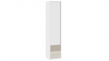 Шкаф для белья комбинированный «Сканди» Дуб Гарден/Белый/Глиняный серый в Нагорном - nagornoe.mebel54.com | фото